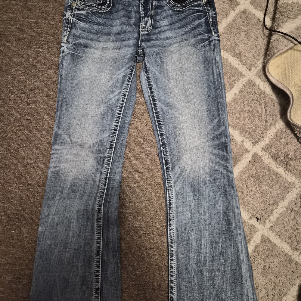 Buckle Women's Boot Cut Jeans in Light Blue